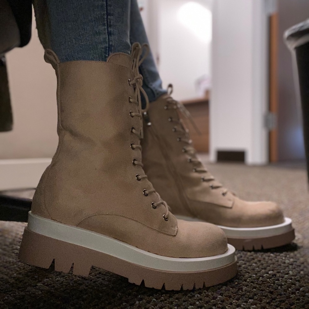 Cream Nude boots